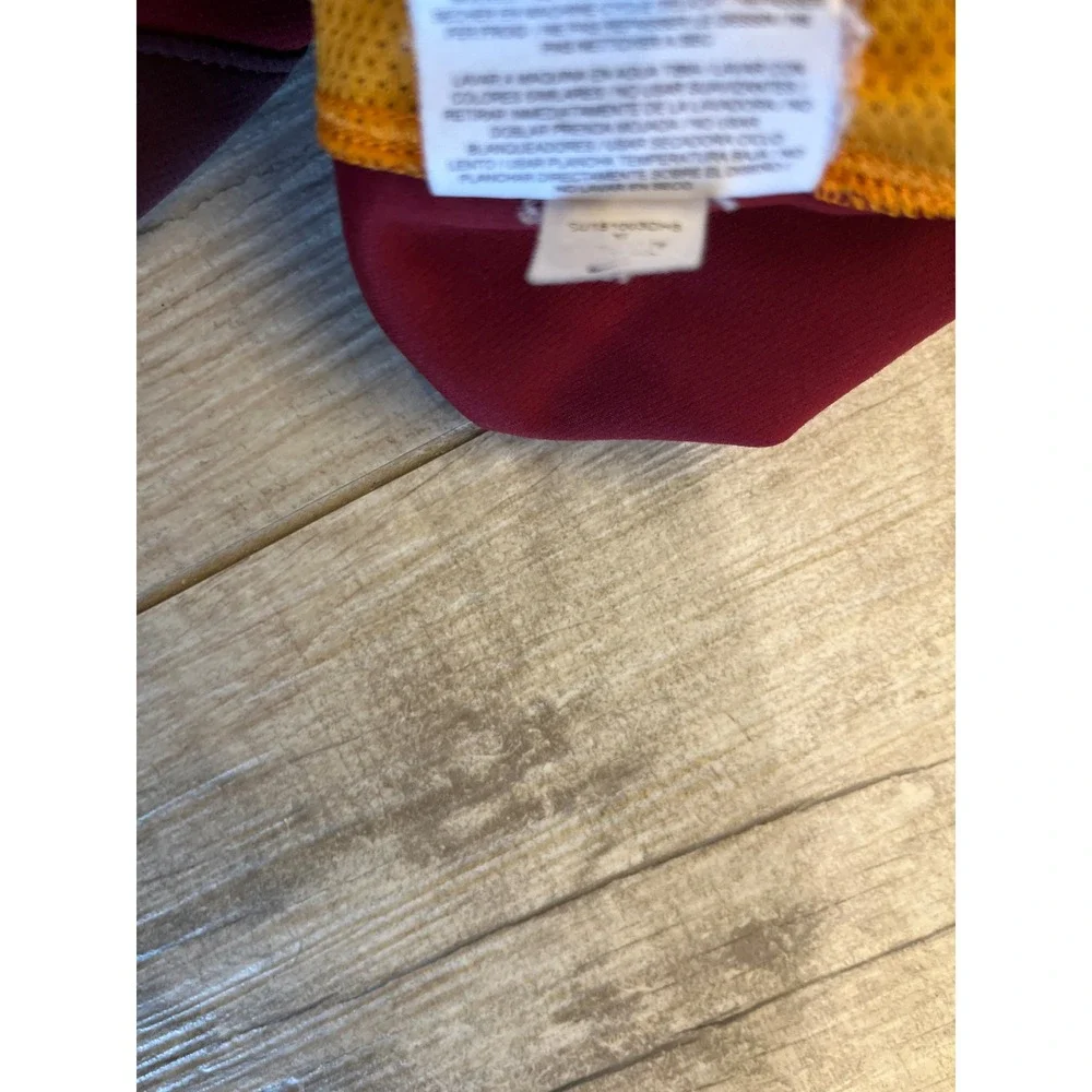 Nike AS Roma Soccer Jersey Mens XL Burgundy Gold‎ Dri-FIT Training Shirt 1927